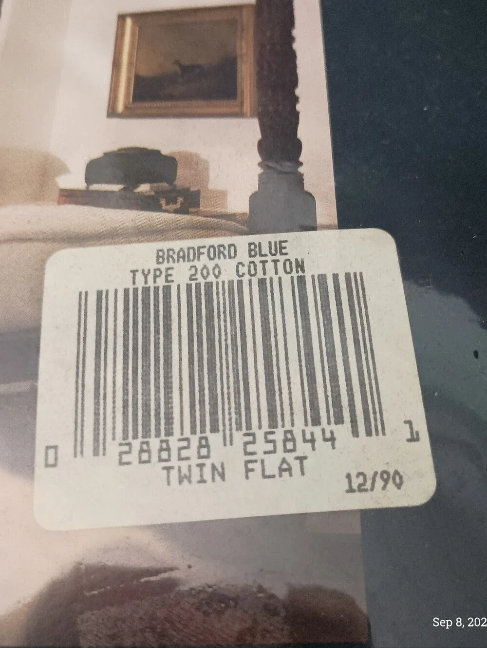 Vintage 90s Ralph Lauren Bradford Blue Set (2) TWIN Flat Fitted Sheets USA New